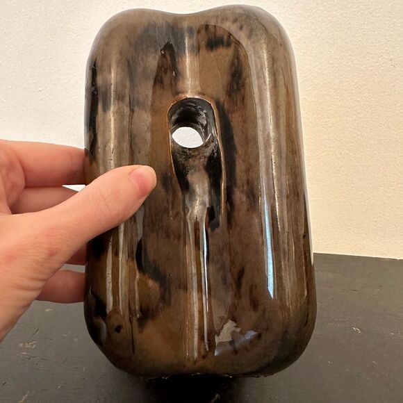 Vintage MCM Industrial Form Glazed Sculpture - Picture 2 of 5